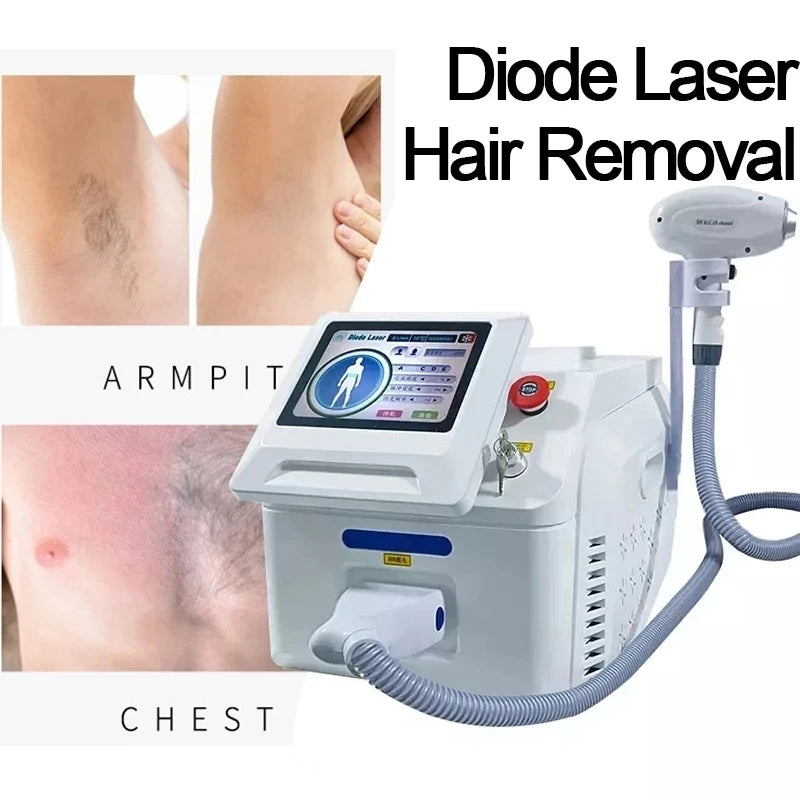 Macchina massima di depilazione del laser del ghiaccio dell'attrezzatura di depilazione del laser a diodi di 2000W 808nm per il ringiovanimento della pelle del salone