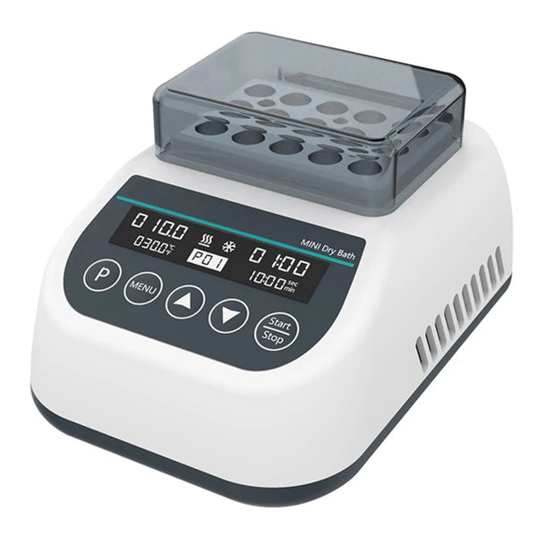 Mini Dry Bath Incubator Lab Metal Bath Constant Temperature Lab Thermostat Heater Incubator with Heating Block 0.2/0.5/1.5/2ml