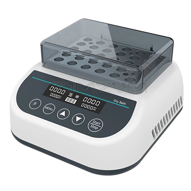 Mini incubadora de banho seco, incubadora de metal para banho de laboratório, temperatura constante, termostato, aquecedor com bloco de aquecimento, 0.2/0.5/1.5/2ml