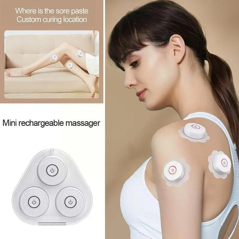 Mini Moxibustion Apparatus Fumigation Portable Rechargeable Heating Massage Smokeless Acupoint Pain Moxibustion Device Moxa