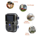 Mini301 Trail Camera Night Vision Memburu Gerakan 1080P 20MP IP65 Kalis Air Luaran Kamera Liar dengan IR LED Julat Sehingga 65 kaki