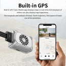 Caméra de tableau de bord pour Moto, WiFi, sans écran, Ultra HD, 2K + 2K, GPS, DVR 1440P, double objectif, étanche, enregistreur