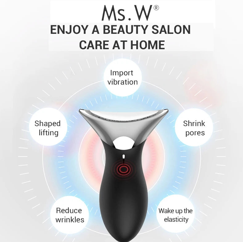 Ms.W Neues 5-in-1-Hautpflege-Anti-Aging-Gesichts- und Halslifting-Massagegerät für den Heimgebrauch Beauty Tools Gesichtsmassagegerät Kostenloser Versand