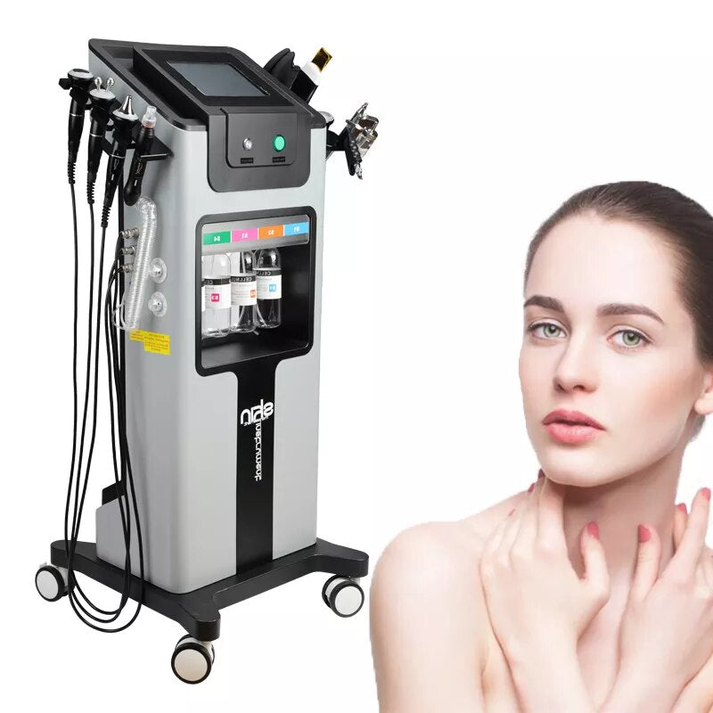 Multifunktionell 10 i 1 Hydra Facial Microdermabrasion Hydro Machine For Hud Care Tightening Aqua Peeling Ansiktsrengöring i Spa