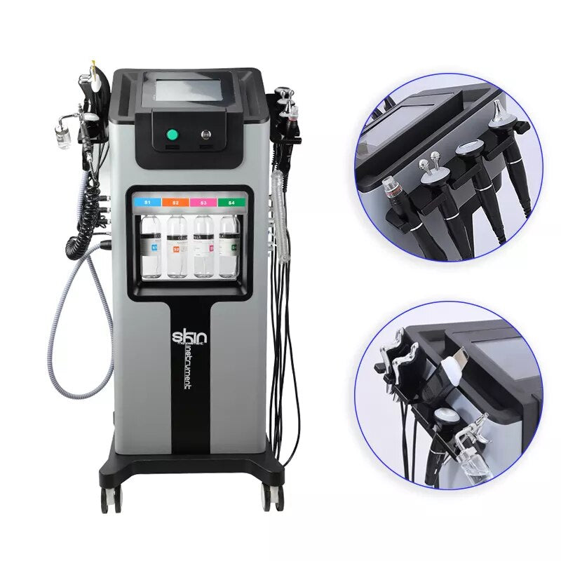 Multifunctional 10 In 1 Hydra Facial Microdermabrasion Hydro Machine For Skin Care Tightening Aqua Peeling Face Cleansing In Spa