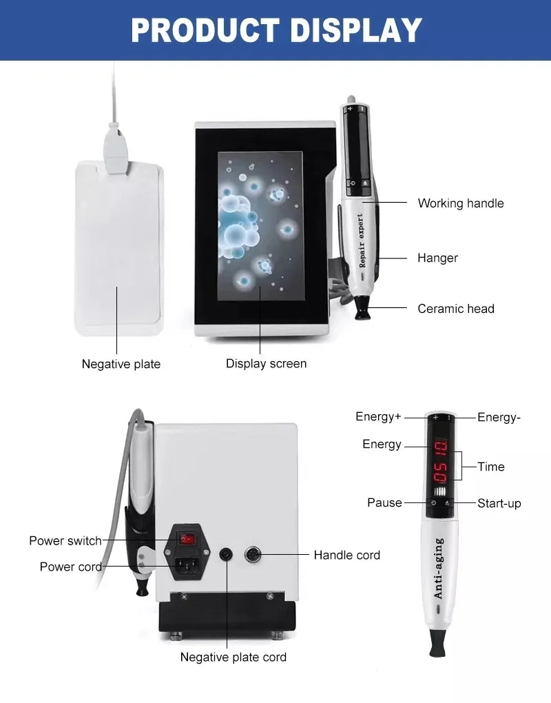 Pena Plasma Plamere Pengencang Pengencang Kulit Kerut Pengangkat Kelopak Mata Multifungsi untuk Salon SPA CE