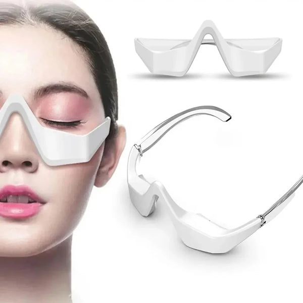 Novo ems micro-corrente olhos relaxar massageador terapia de luz vermelha alívio fadiga ocular removedor de olheiras elétrica ferramenta de massagem ocular