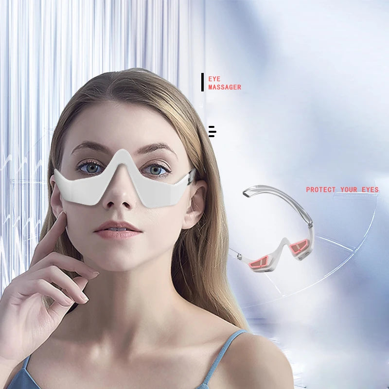 NEUE EMS Mikrostrom Augen Entspannen Massagegerät Rotlichttherapie Linderung Ermüdung der Augen Augenringe Entferner Elektrisches Augenmassagegerät