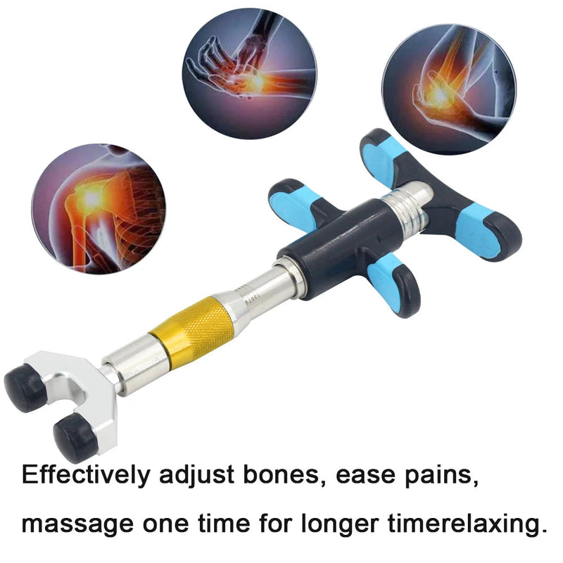 Pistola quiropráctica Manual, herramientas de ajuste de corrección, masajeador espinal, terapia de pantalla táctil de 10 niveles, instrumento de columna vertebral, novedad de 2022
