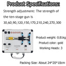 Novo manual de quiropraxia arma correção ferramentas ajuste massageador espinhal 10 níveis tela toque terapia coluna instrumento 2022