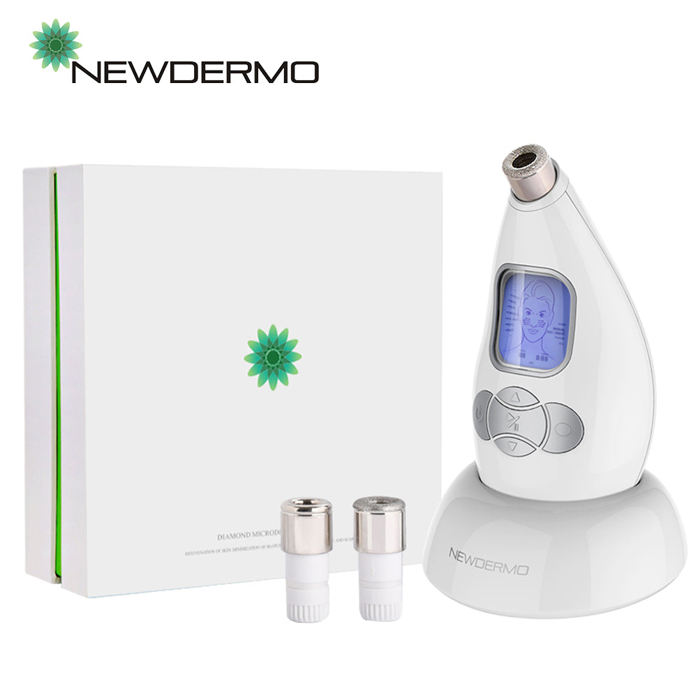NEWDERMO Microderm Diamond Microdermabrasion Machine and Suction Tool