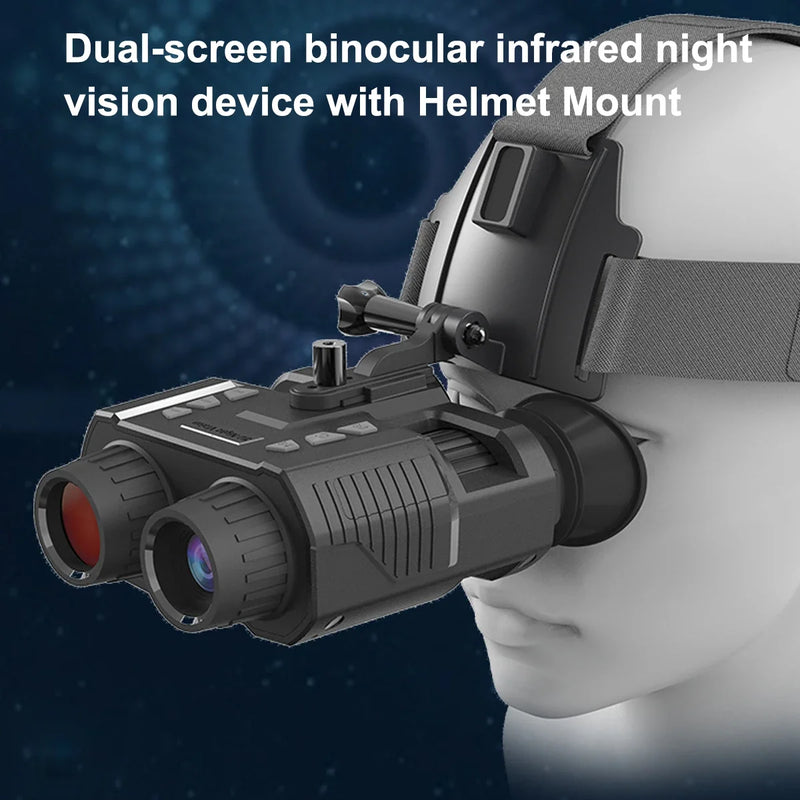 NV8000 3D Kızılötesi Gece Görüş Dürbün Teleskop Profesyonel HD 1080 P Kafa Dağı Kamera Avcılık Kamp Taktikleri Gözlüğü
