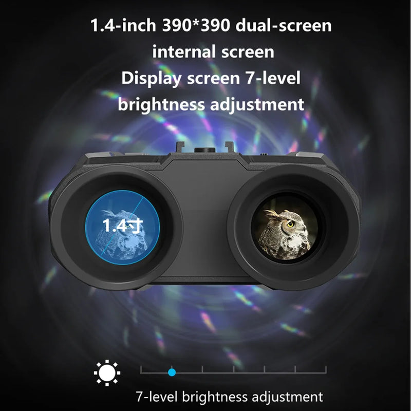NV8000 Teropong Penglihatan Malam Inframerah 3D Teleskop Profesional HD 1080P Kamera Dudukan Kepala untuk Kacamata Taktik Berburu Berkemah