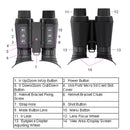 NV8300 超軽量 HD 36MP 3D 双眼鏡望遠鏡 8X デジタルズーム 300M 7 レベル赤外線ナイトビジョンカメラ狩猟用