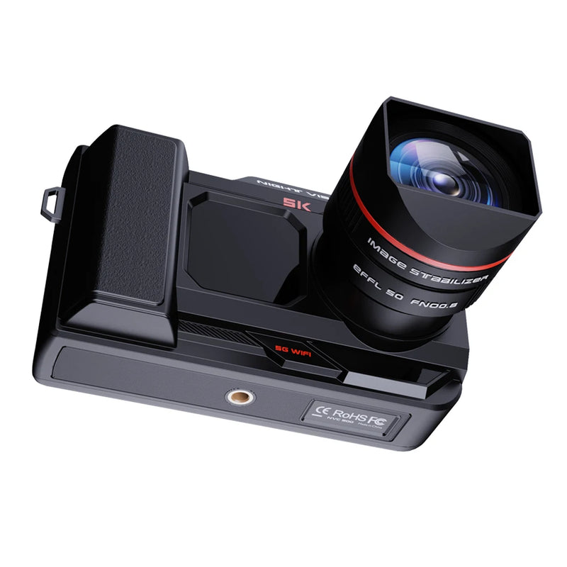 NVC200 4K HD Digital WIFI SLR-kamera 500M Infraröd Fullfärg Night Vision Monokular Teleskop för Camping 50X Zoom 52MP