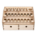 Injam Naturali Żebgħa Flixkun Rack Mudell Organizzatur Acrylics Żebgħa Ħażna Stand Detentur Kaxxa Hobby Art Provvisti--36x24x18.5cm