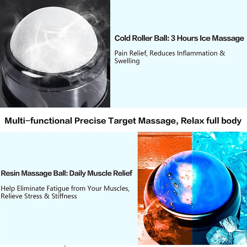New Design Massage Ball Deep Tissue Roller Suction Cup Self Back Massager Mountable Muscle Massage Ball for Pain Relief Massager