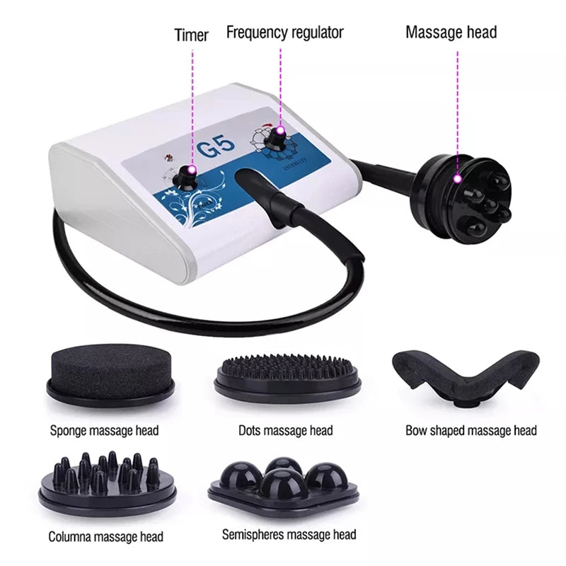 Professional G5 Waist Massager Body Vibrator High Frequency Body Massager Machine Massage with Vibration for Spa