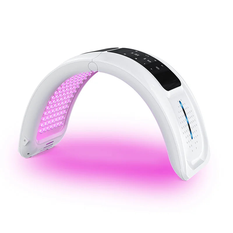 Nyaste 7-färgs LED-ljusspektrometer Acne Facial SPA Beauty Phototherapy Machine Ansikte och kropp Hud Återfuktande Rött Blått Ljus