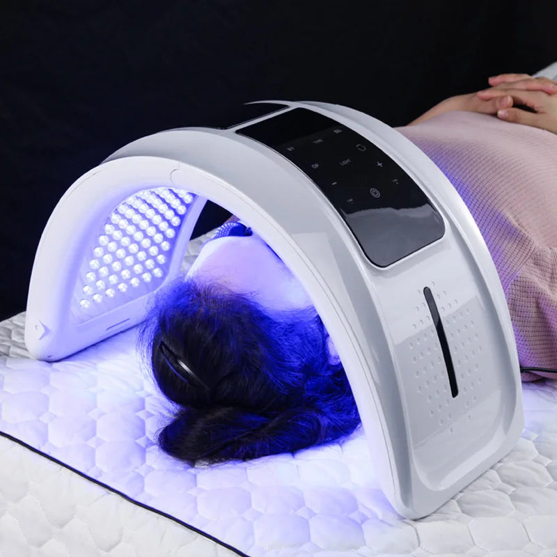 Newest 7 Color LED Light Spectrometer Acne Facial SPA Beauty Phototherapy Machine Face and Body Skin Moisturizing Red Blue Light