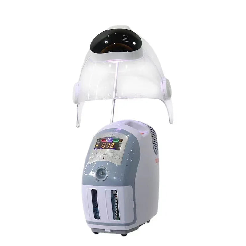 Newest O2toderm Oxygen Dome With 7 Colors LED Light Therapy Oxygen Jet Facial Beauty Machine