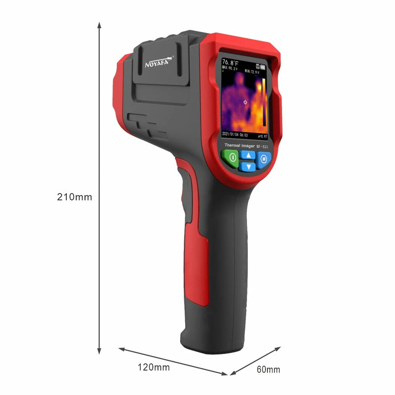 Noyafa caméra thermique infrarouge détecteur de chauffage par le sol NF-521 imageur d'imagerie de température 2000 Pixels imageur thermomètre