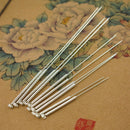 Silver acupuncture needle