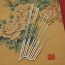 Silver acupuncture needle