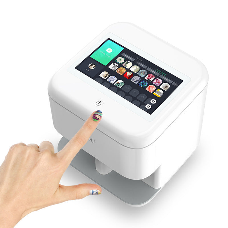 Touch Screen Mobile Nail Printing Machine Digital Intelligent Nail Art Printer for Salon Use Manicure DIY Nail Art Equipment