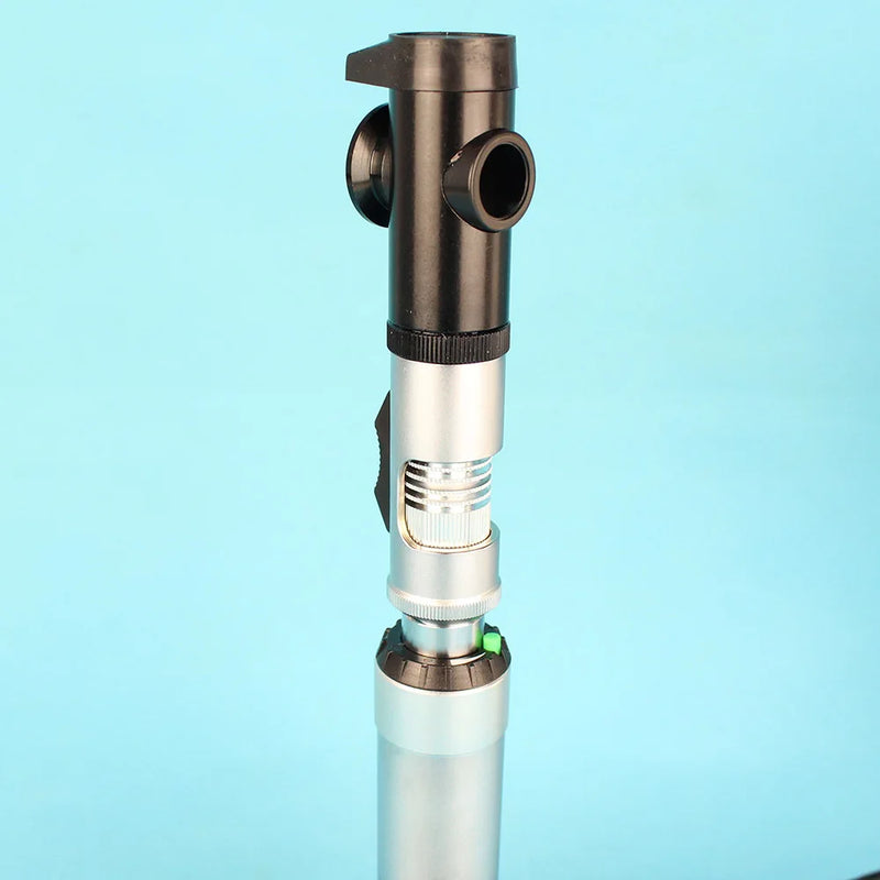 Set Kombinasi Retinoskop Oftalmoskop Langsung Isi Ulang Oftalmik dengan Tas Jinjing Aluminium YZ11D + YZ24B