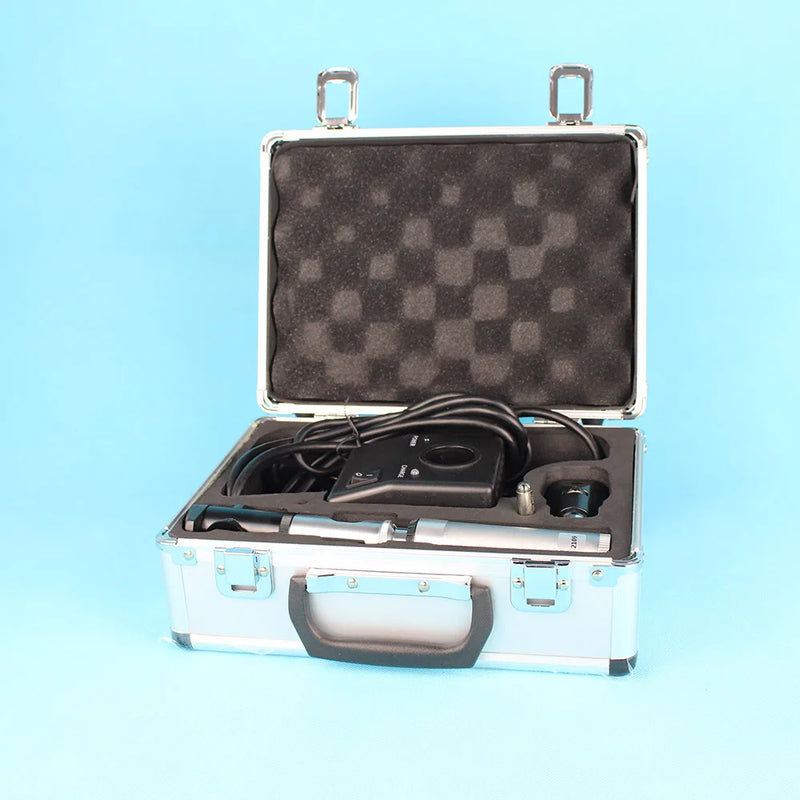 Oftalmiskt uppladdningsbart direkt oftalmoskop Retinoskop kombinationsset med aluminiumväska YZ11D+YZ24B