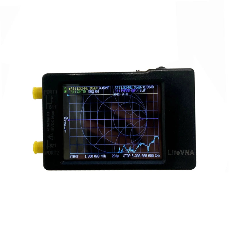 Original Hugen 50kHz ~ 6,3GHz tinyVNA - LiteVNA 62 2,8" Display Vector Network Analyzer HF VHF UHF Antena