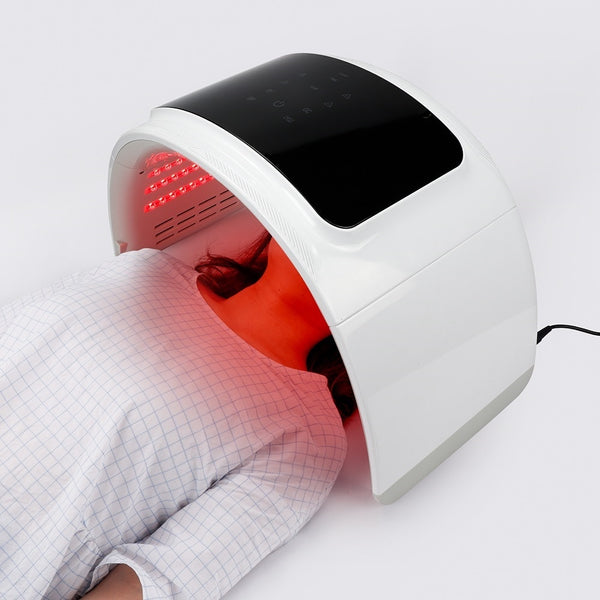 PDT פנים LED מסכת פנים 6 צבעים מכונת פוטותרפיה אור טיפול בחום אנטי אייג'ינג הסרת כתמי אקנה מכשיר להצערת העור