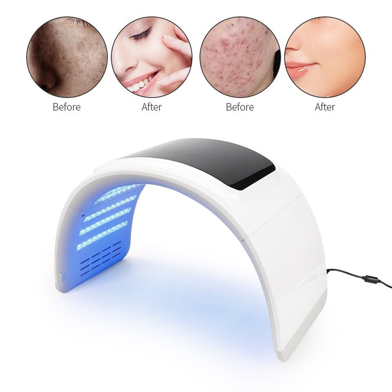 PDT Facial LED Facial Mask 6 Colors Light Phototherapy Machine Heat Therapy Anti Aging Acne Spot Removal Skin Rejuvenation Device