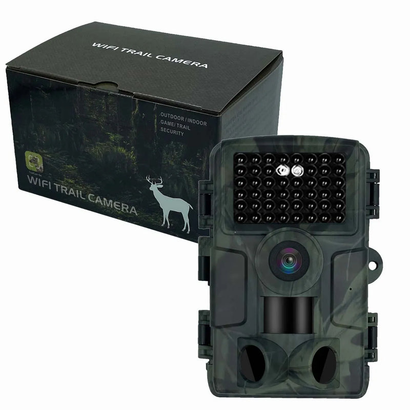 PR4000 WiFi 사냥 카메라 블루투스 1080P 32MP 적외선 야간 투시경 IP66 방수 2.0 인치 LCD 야생 동물 정찰 트레일 사진