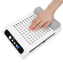 L'UGX draagbare nagelstofzuiger 70W oplaadbare professionele nagelstofafscheider ventilator sterke kracht verstelbare snelheid schonere nagels