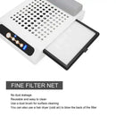 L'UGX draagbare nagelstofzuiger 70W oplaadbare professionele nagelstofafscheider ventilator sterke kracht verstelbare snelheid schonere nagels