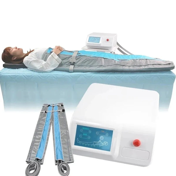 Draagbare professionele luchtdruk gewichtsverlies apparaat sauna lymfedrainage massage kleding therapie machine salon