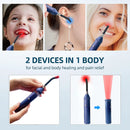 ポータブル赤色光赤外線治療装置口内炎唇治療ハンドヘルド取り外し可能な口腔理学療法杖健康鎮痛