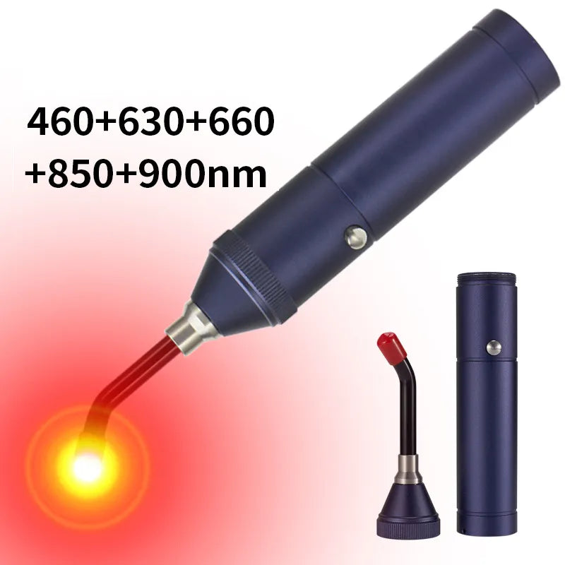 Portable Red Light Infrared Therapy Device Sore Canker Lip Therapy Handheld Removable Oral Physiotherapy Wand Health Pain Relief
