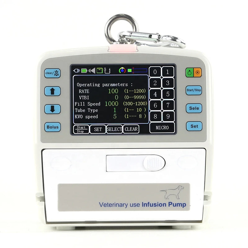 Portable Smart Veterinary Real Time Rechargeable High Quality Digital Infusion Pump Device