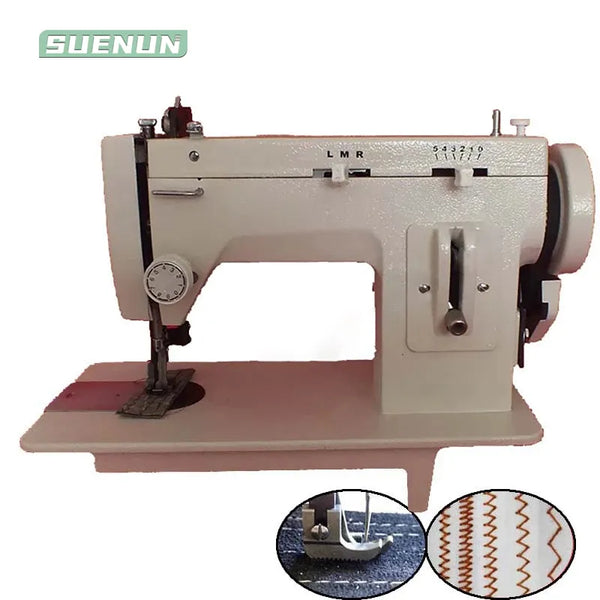 Portable Walking Foot Zigzag Stitch 9'' Arm Leather And Heavy-Duty Sewing Machine 106-RPL