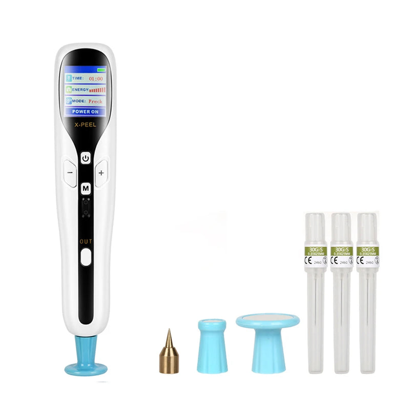 Professional 2 in 1 Ozone Plasma Mole Removal Pen LCD eyelid lifting Freckle Dark Spot Wart Remover Machine Tattoo Removal Tool