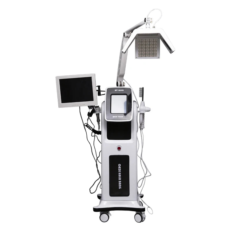 Professional 650nm Diode Laser Hair Growth Machine Hair Follicle Stimulation With Scalp Detection Hair Loss Treatment