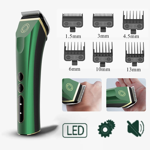 Professionell hårklippare MADESHOW 982F Elektrisk hårtrimmer Skägg Exakt sladdlös hårklippningsmaskin för frisör för hem