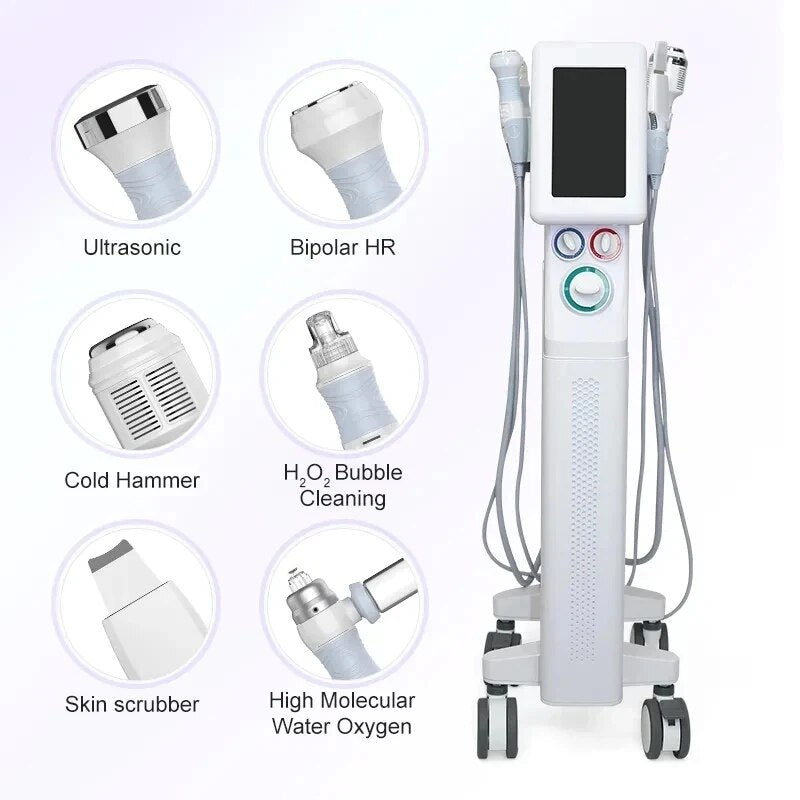 Professional Microdermabrasion 6 In 1 Water Oxygen Skin Care Deep Cleaning Hydra Dermabrasion Facial Machine Water Aqua Peeling