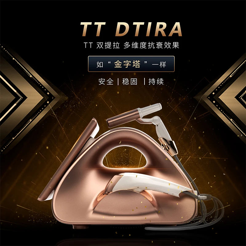 HIFU נייד מקצועי 13.3 אינץ' TT Double Lift מתיחת פנים הרמת גוף מיצוק עור אנטי אייג'ינג מכונת מיצוק לחידוש העור