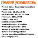 Profesyonel Şok Dalgası 12 Bar 2023 Yeni Pnömatik Şok Dalgası Terapi Makinesi ED Tedavisi Ağrı kesici Gevşeme Masajı