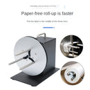 R7 Justerbar hastighet Etikettupprullare Tvåvägs automatisk upprullare Självhäftande streckkodsmaskin Klädtagsupprullare NYHET