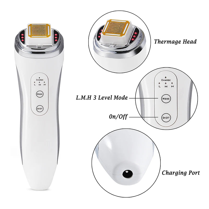 Radio Frequency Facial Lifting Machine Dot Matrix Wrinkle Removal SKin ...